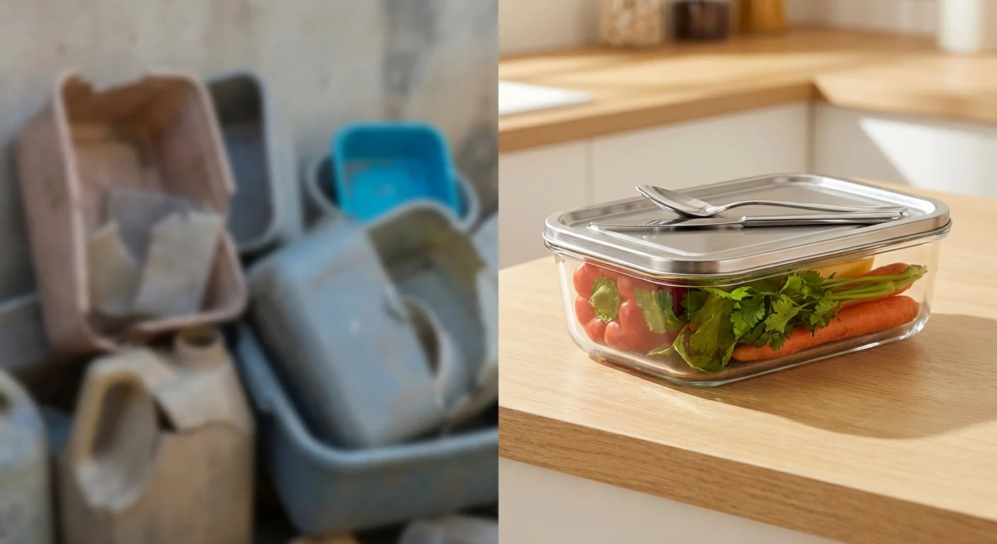 A bottle of generic pain relief medication on a bedside table in soft morning light.