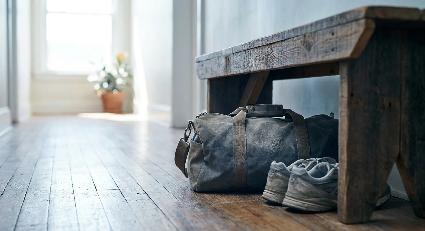 A cleaning spray bottle and a cloth on a bright, clean kitchen counter.