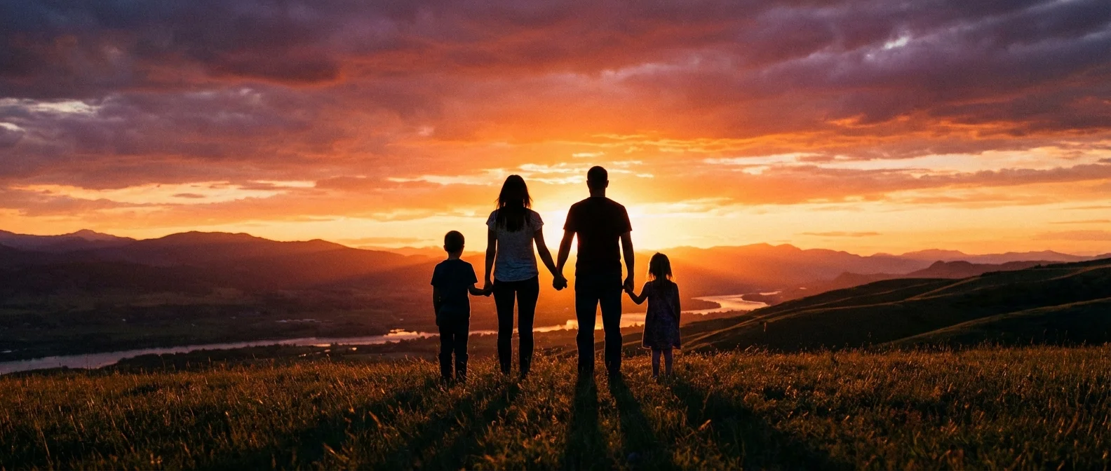 A confident person walking outdoors with a laptop bag into the sunlight.