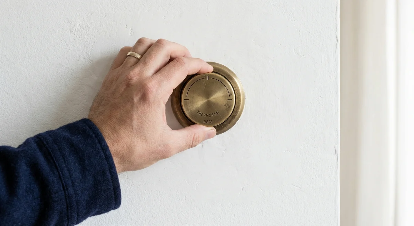 A hand adjusting a dial, symbolizing the Federal Reserve's control over interest rates.