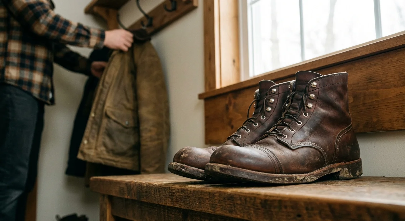 A man calmly handling a car repair, showing the peace of mind that comes with liquid savings.