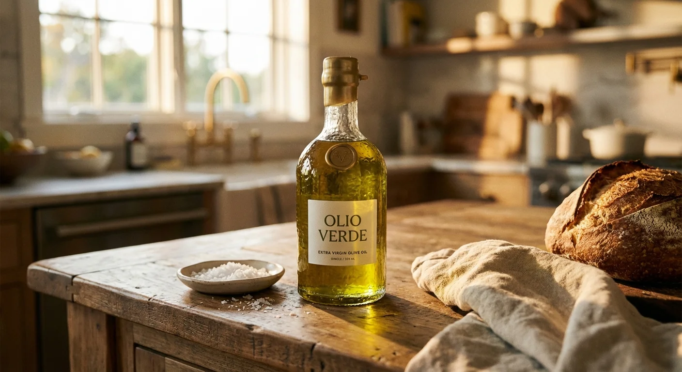A man looking calmly at a tablet in a sunlit, modern living room.