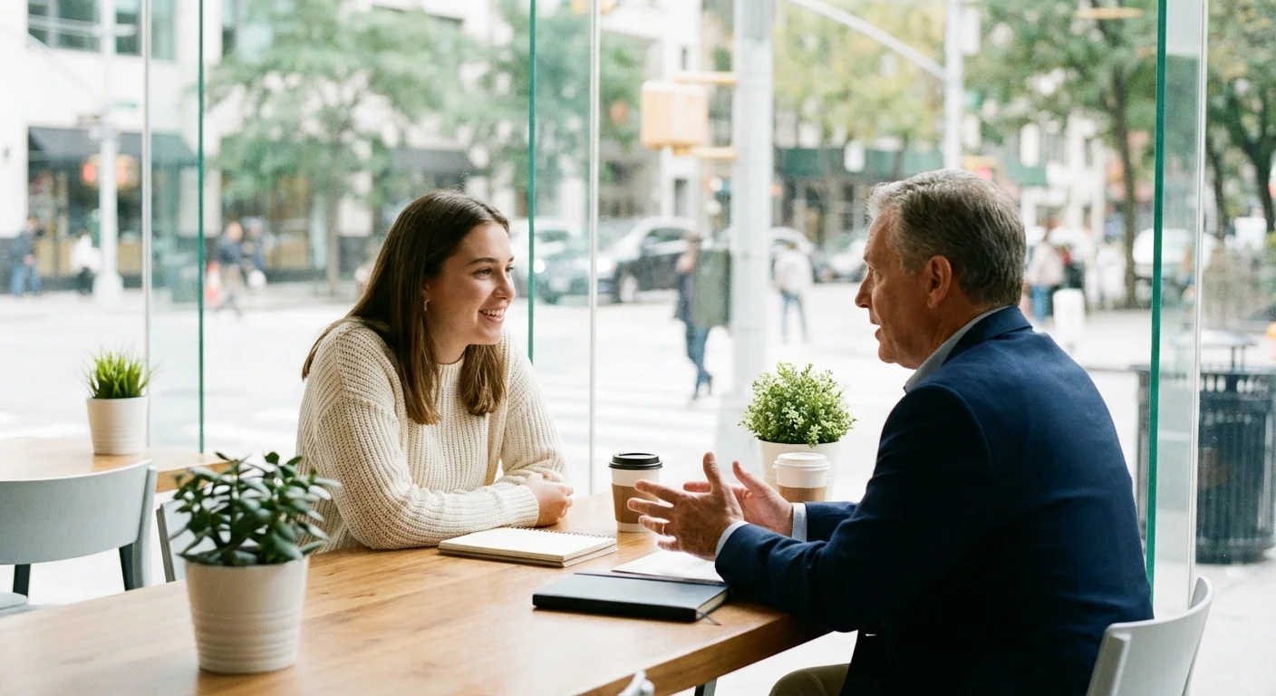 A minimalist home office desk with a laptop and planner in soft morning light.