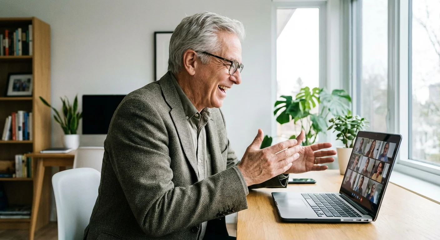 A minimalist setup of a calculator and pen on a clean white desk.