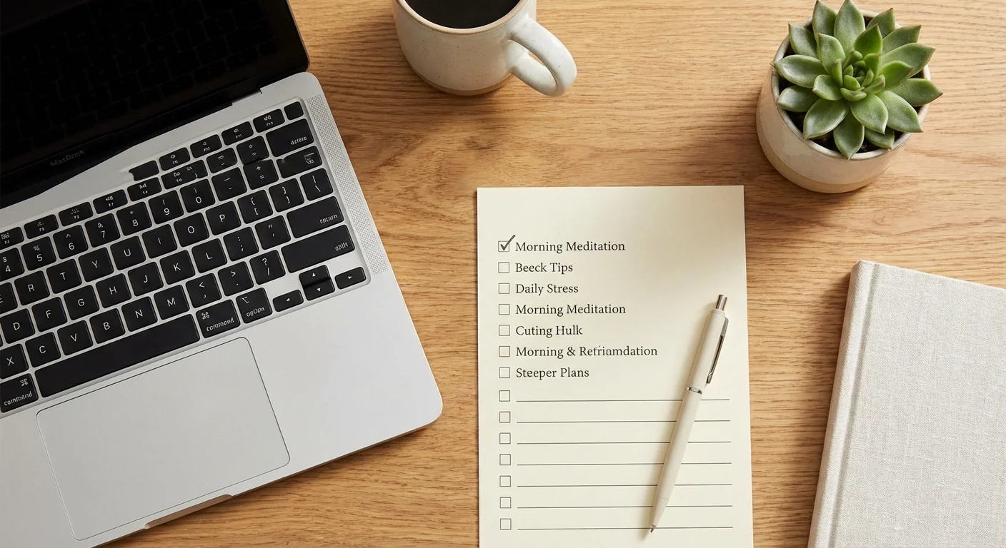 A person calculating figures in a notebook with a fountain pen and tea nearby.