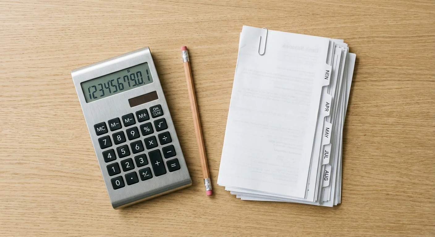 A person looking at their phone with a look of relief in a bright hallway.