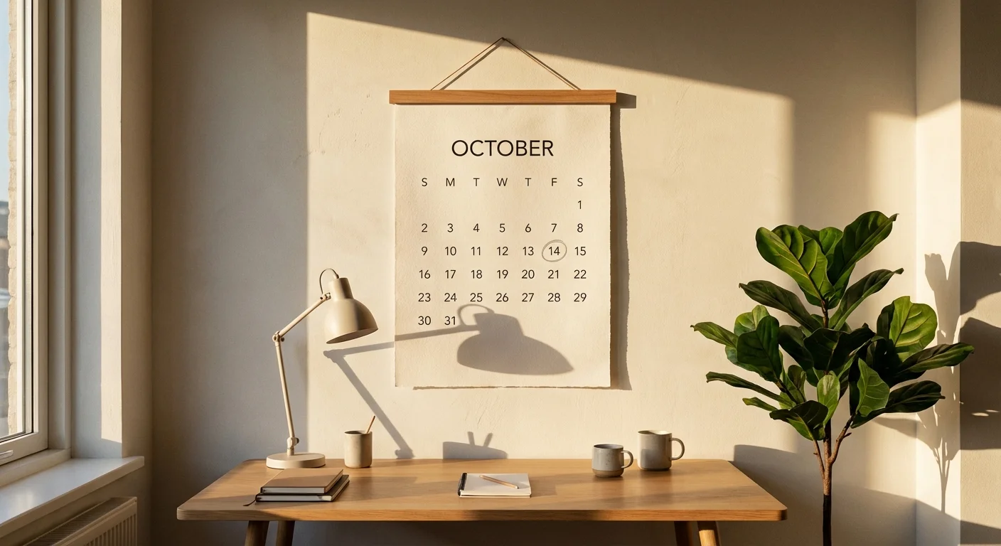 A person reviewing organized documents by a bright window.