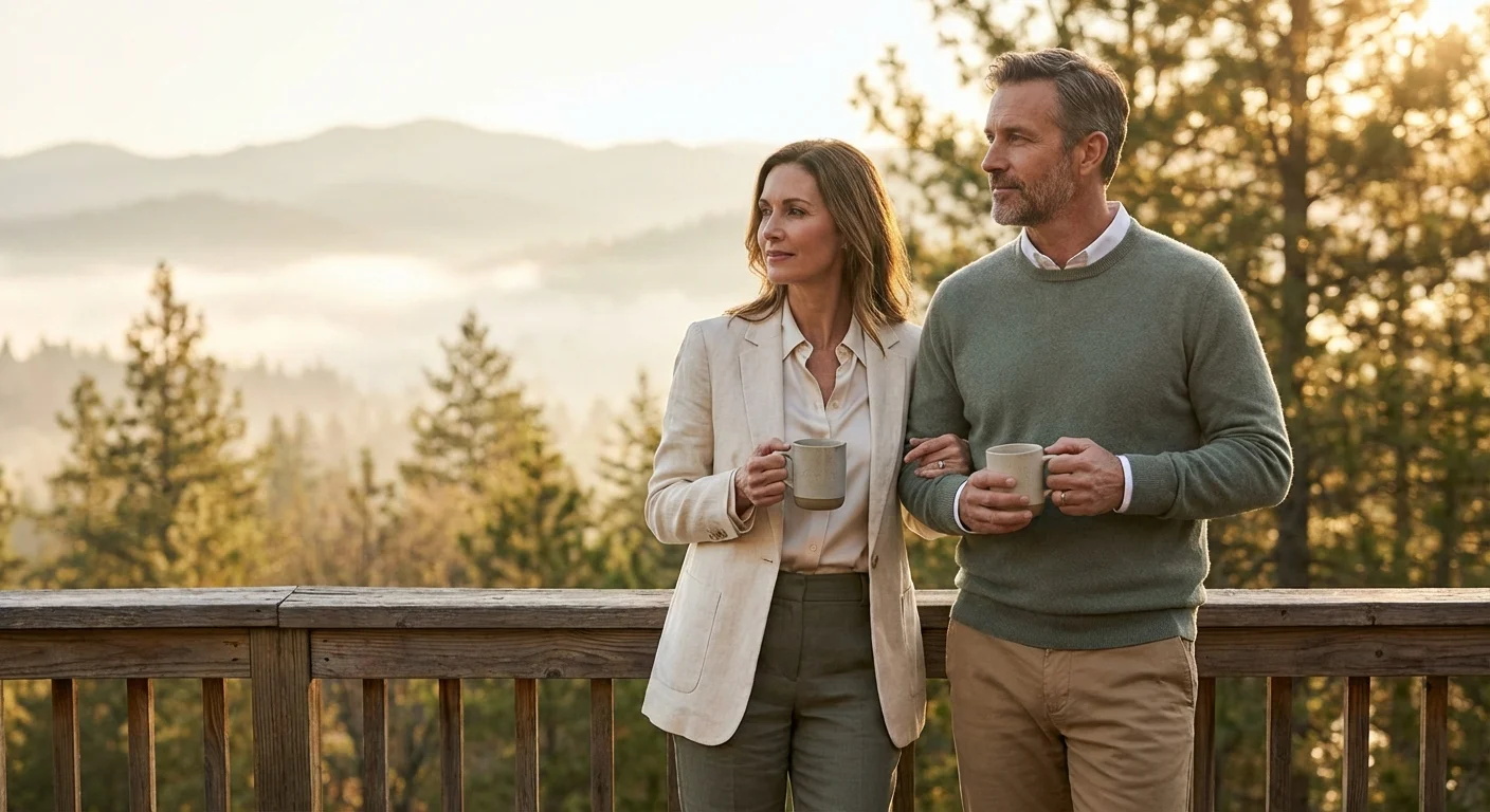 A student looking relieved while reading a financial aid letter in a sunlit room.