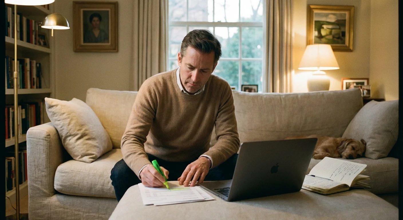 A woman using a laptop at home to check her financial eligibility for nutrition benefits.