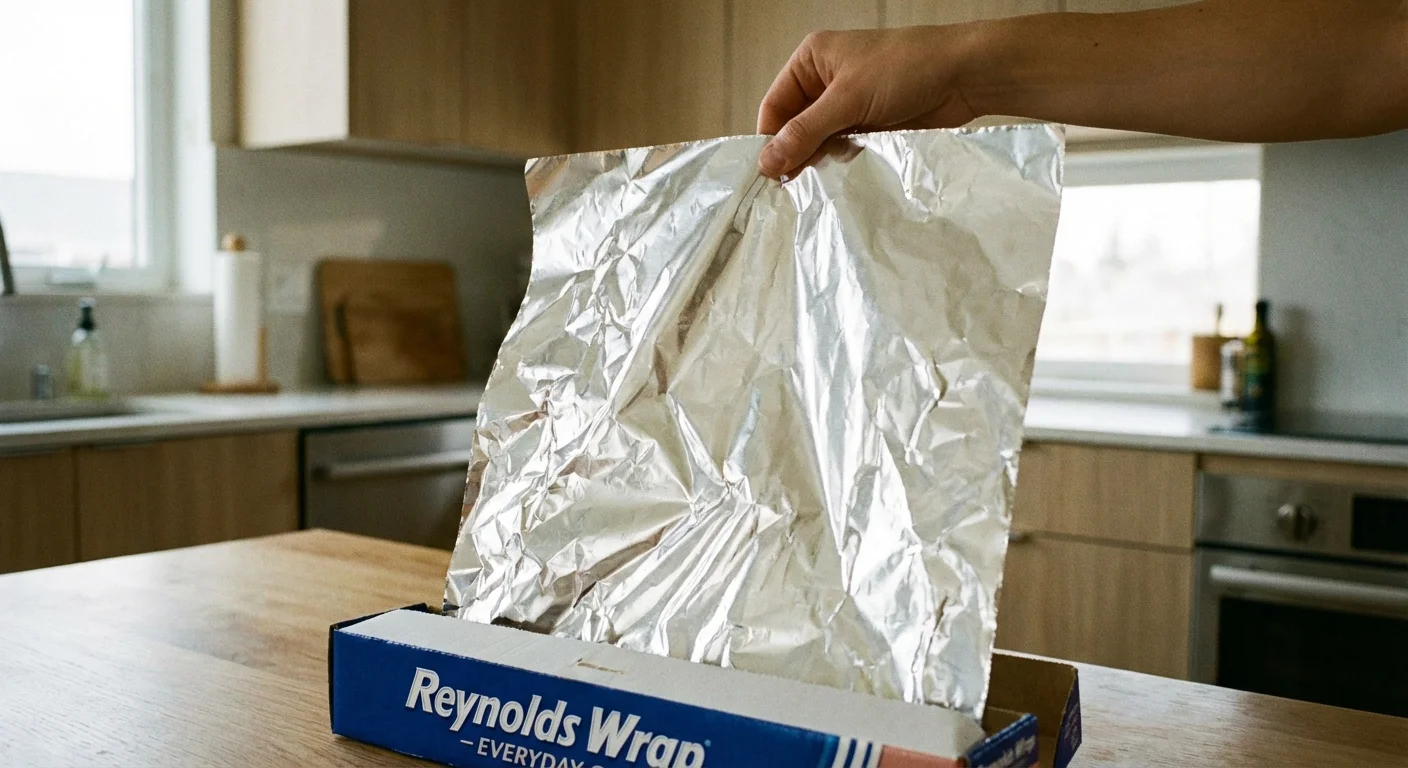 An external hard drive next to a laptop on a minimalist white desk.