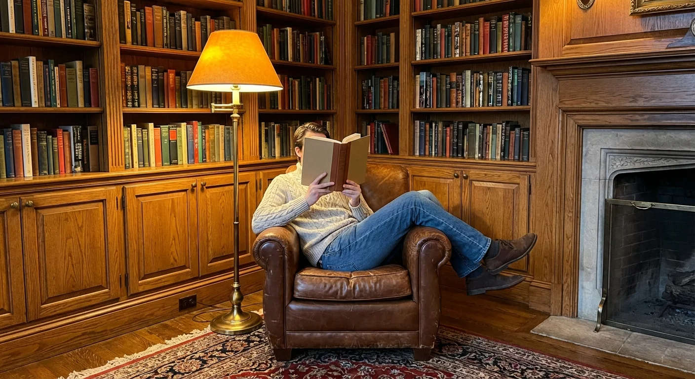Close-up of a consumer checking the ingredient list on a product label in a grocery store.