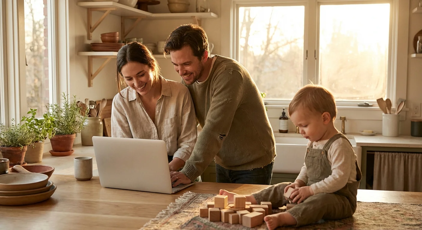 Close-up of a person writing a budget for essential expenses in a notebook.