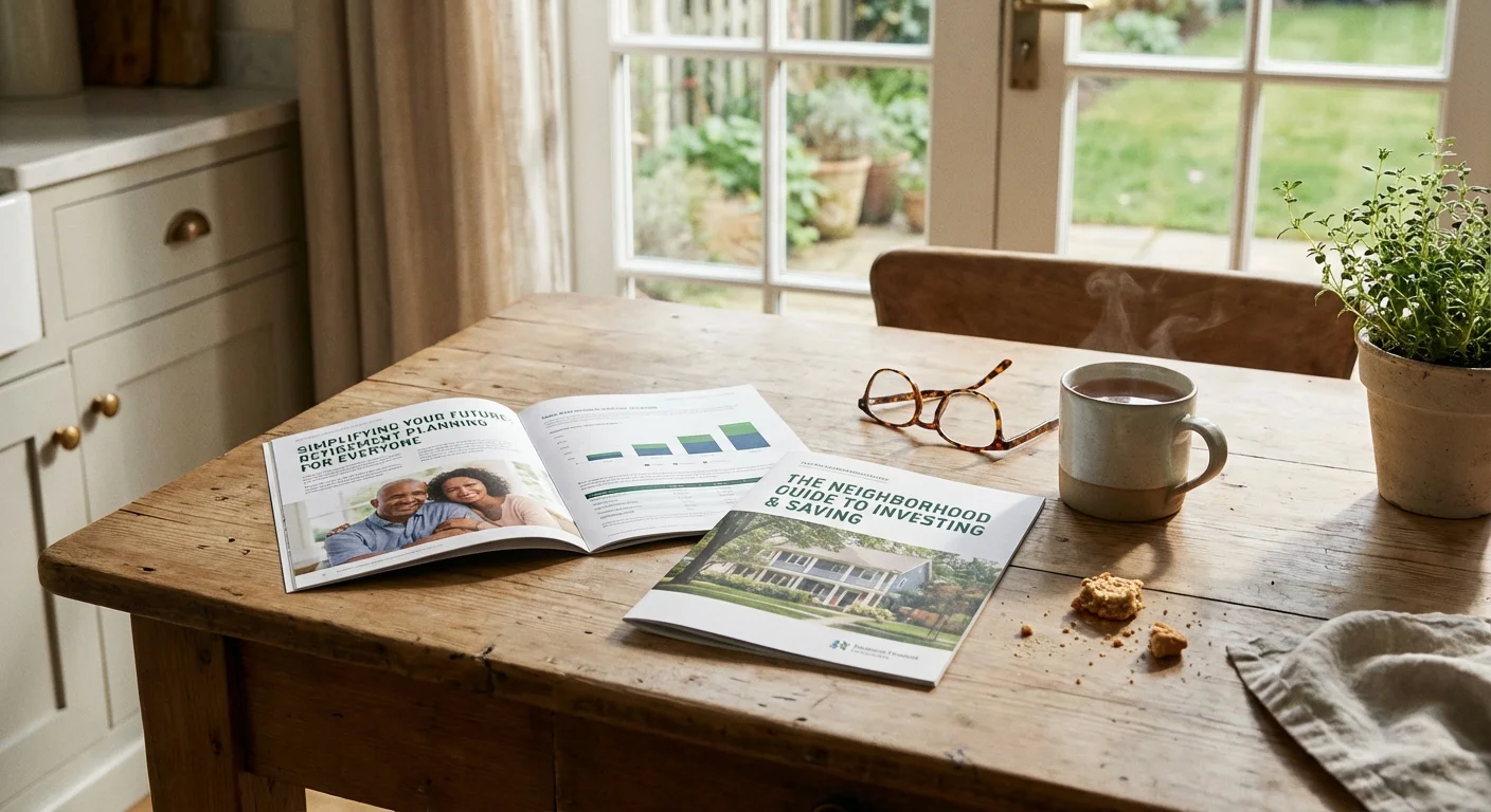 Financial documents and glasses on a table, representing the process of comparing different investment strategies.