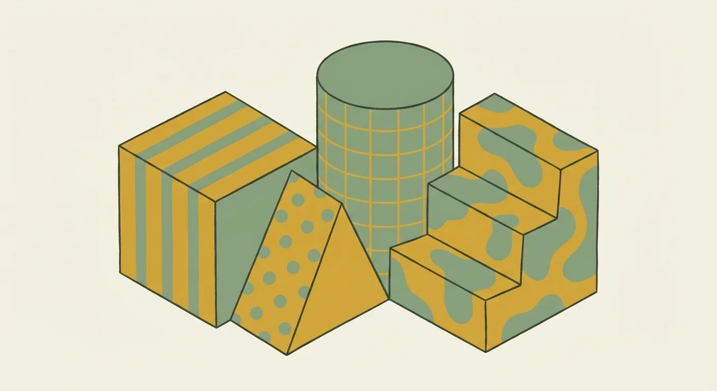 Four colorful geometric blocks fitting together to represent the different parts of Medicare.