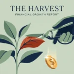 Illustration of a gloved hand pruning a plant leaf, releasing a falling gold dollar coin