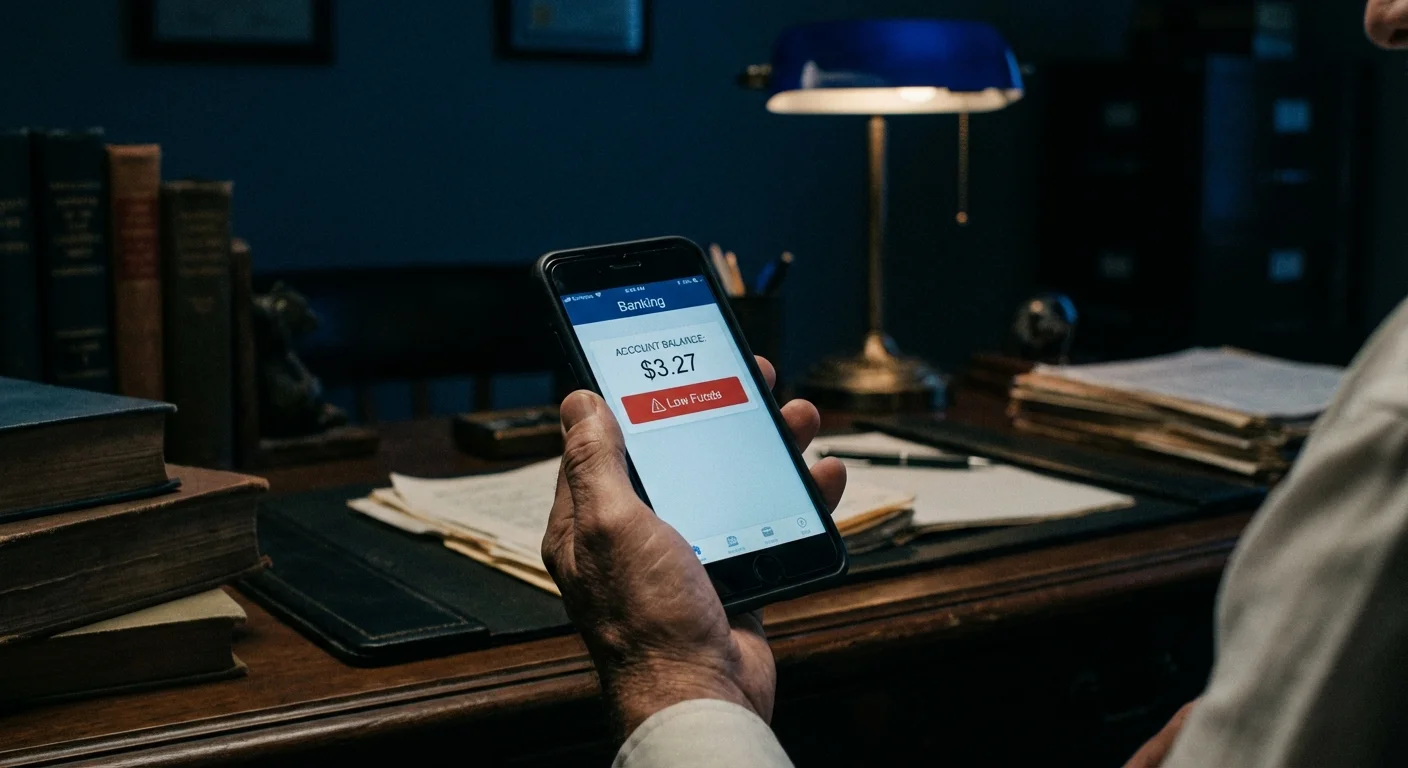 Close-up of a smartphone screen showing low interest in a dimly lit room.