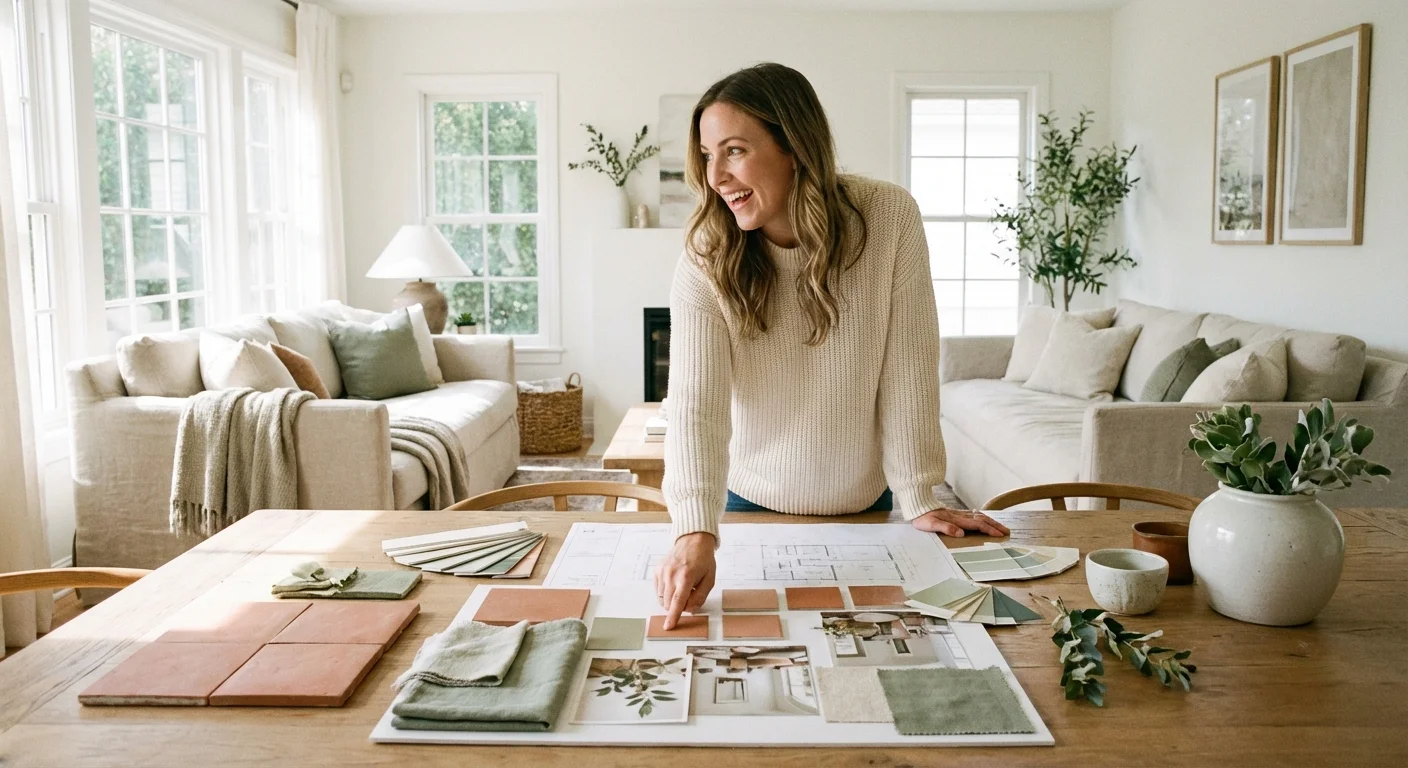 A person planning a home project, representing the use of flexible brokerage funds.