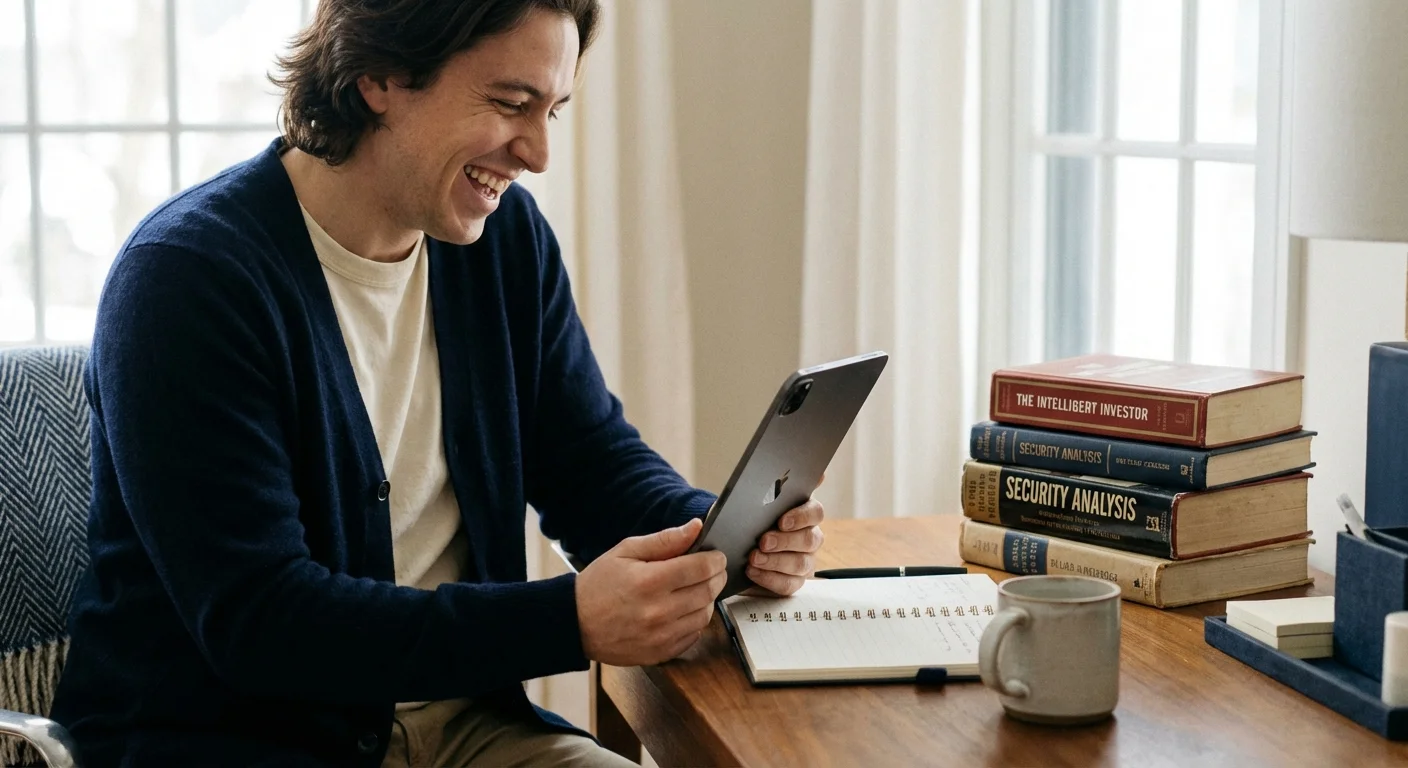 A person on a video consultation with books nearby, representing the choice between professional and self-guided advice.