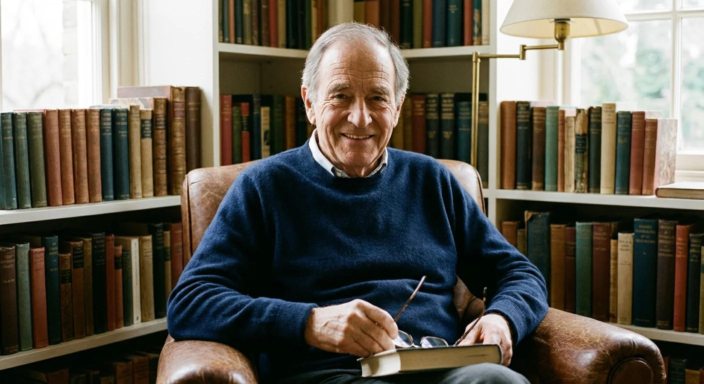 A portrait of a wise, approachable financial expert.