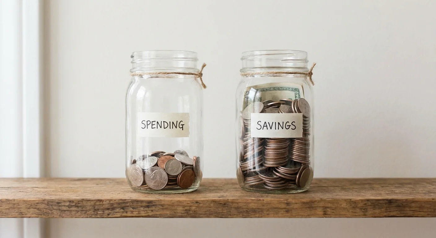 Two glass jars side-by-side representing the shift from unpredictable costs to a capped spending limit.